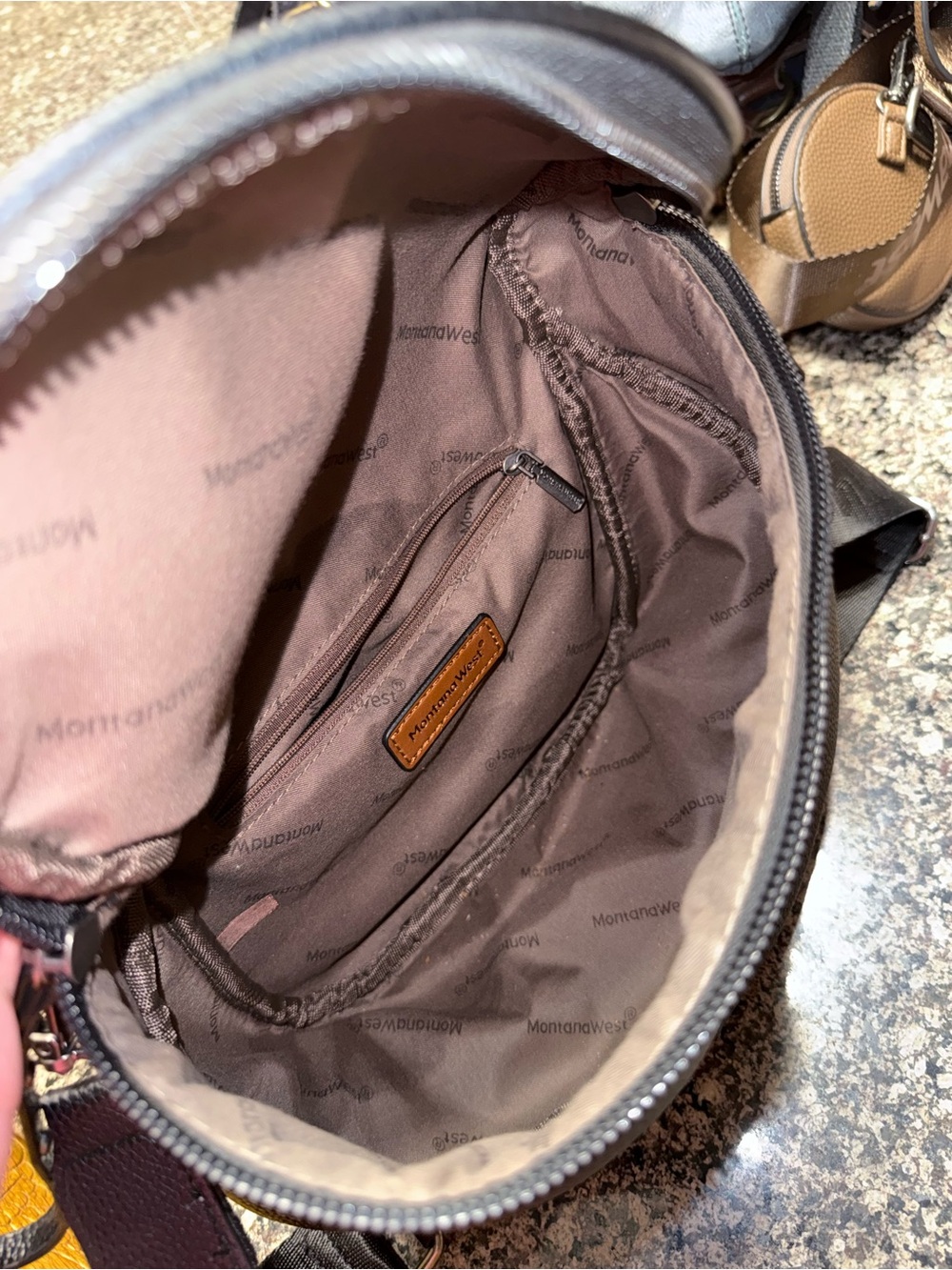Montana West Black Crescent Crossbody Bum Bag - Picture 4 of 4